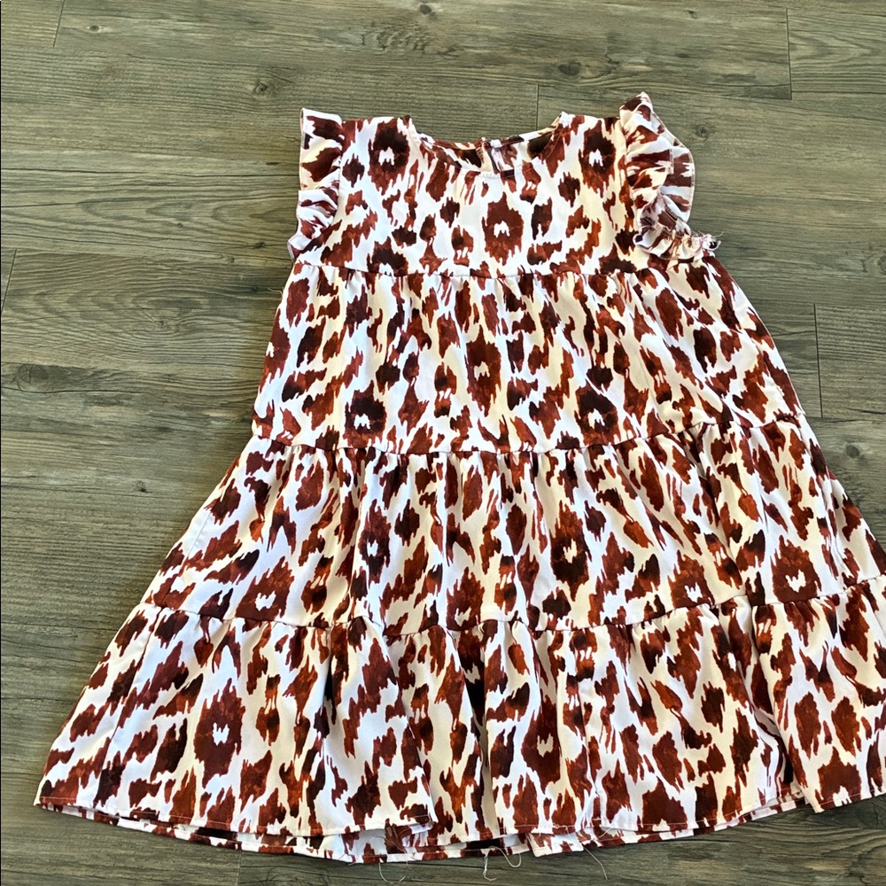 Stylish Brown and White Women's dress